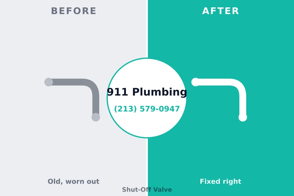Before and after: plumbing repair Middle Valley, TN